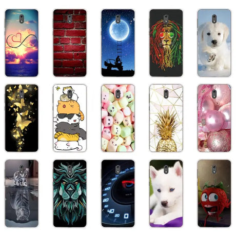 a collection of phone cases with different animals