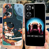 two phone cases with cartoon characters on them