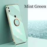 a phone with a circular mirror on it
