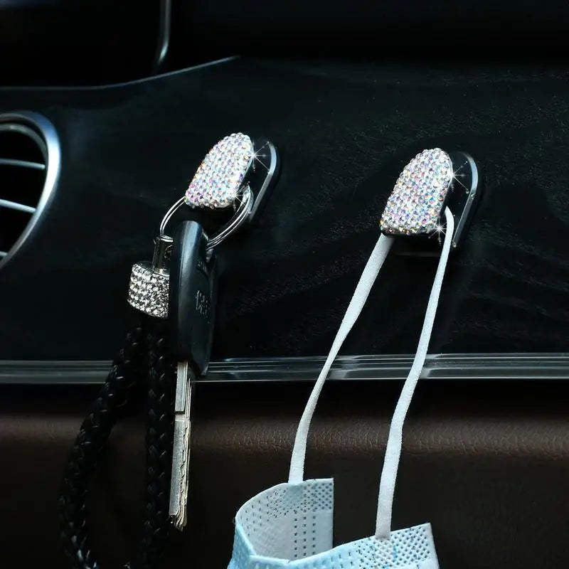 a car dashboard with a pair of car keys