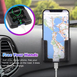 a car phone holder with a map on it