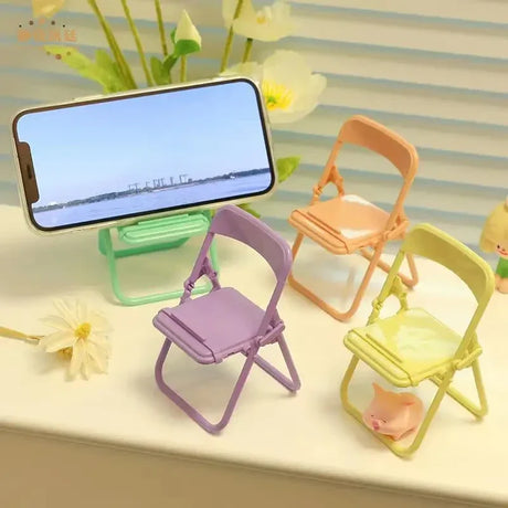 a phone holder with a phone in it