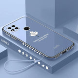 a phone with a leaf design on it