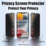 a phone with the text privacy screen protector on it