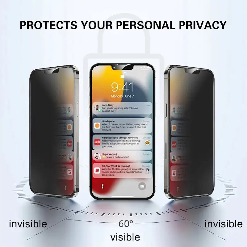 a phone with the text protect your personal privacy