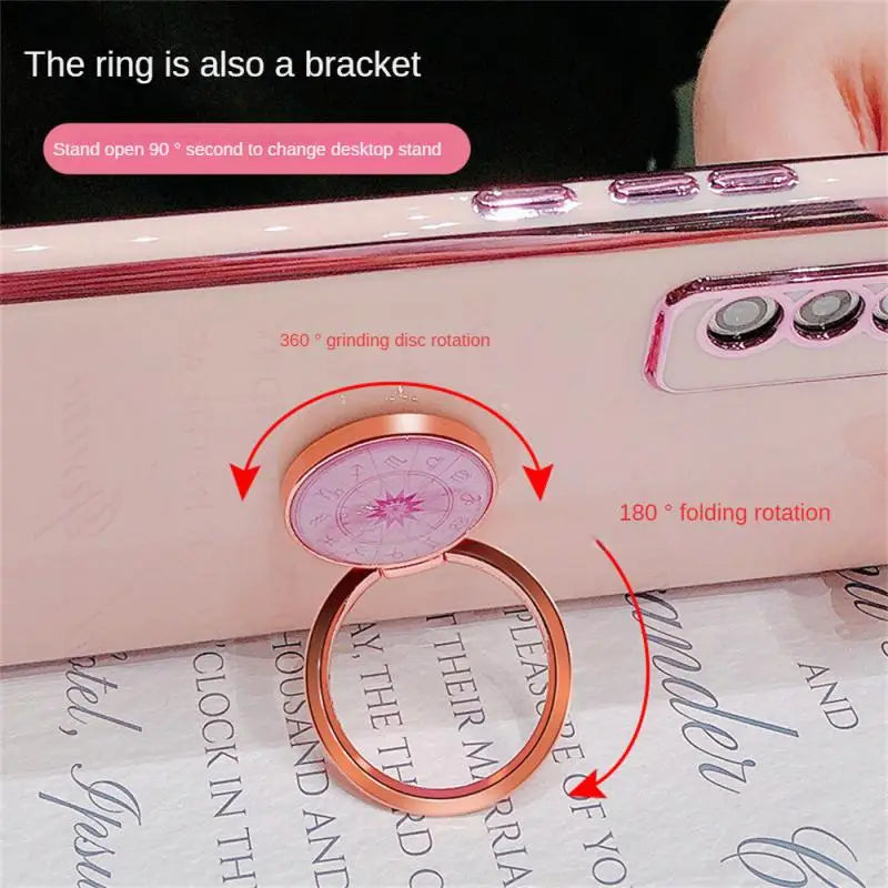 a phone with a ring on it