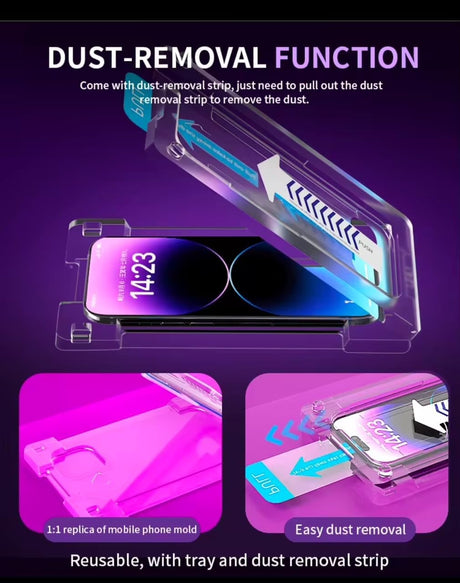 Phone screen protector installation kit.