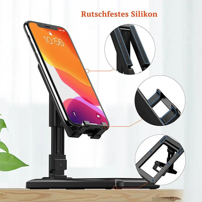 the adjustable phone stand with adjustable mount