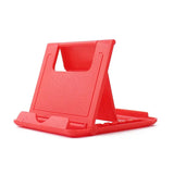 a red plastic phone stand