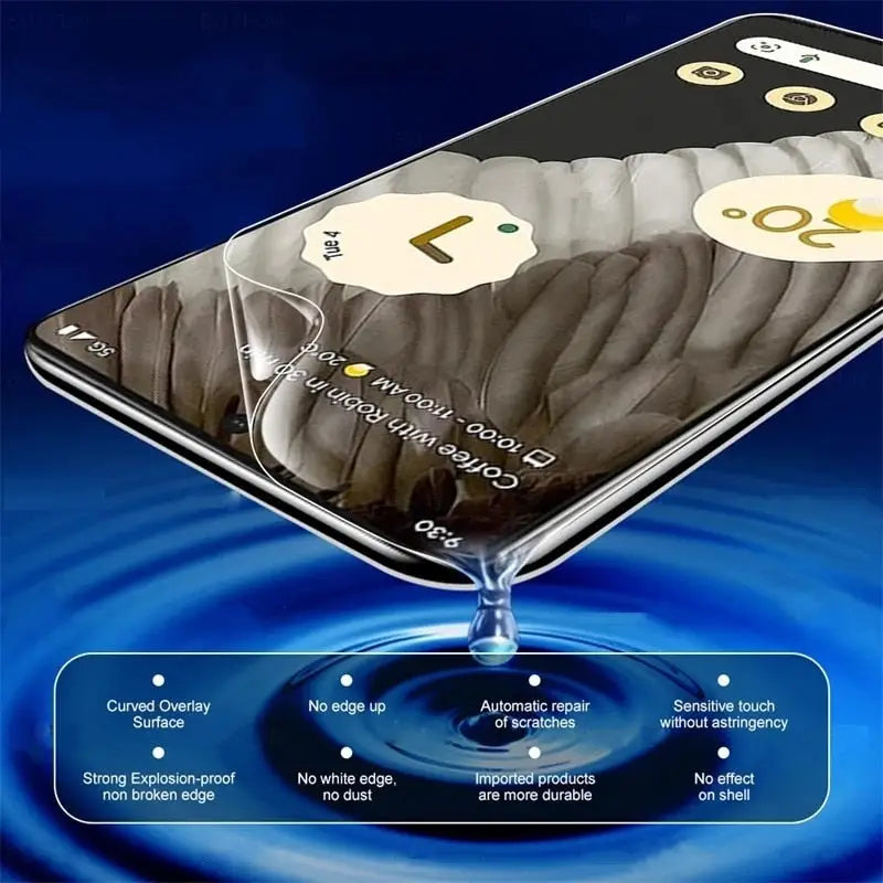 a cell phone with water on it