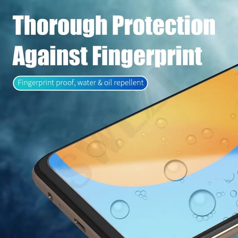 a phone with water droplets on it