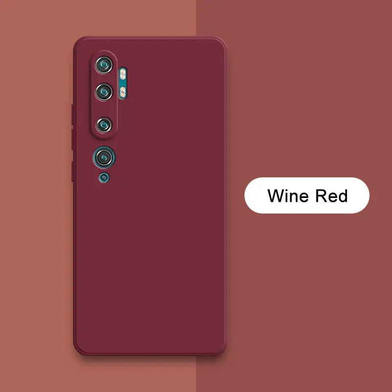 a red phone with the text wine red on it