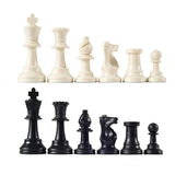 a chess set with a white and black piece