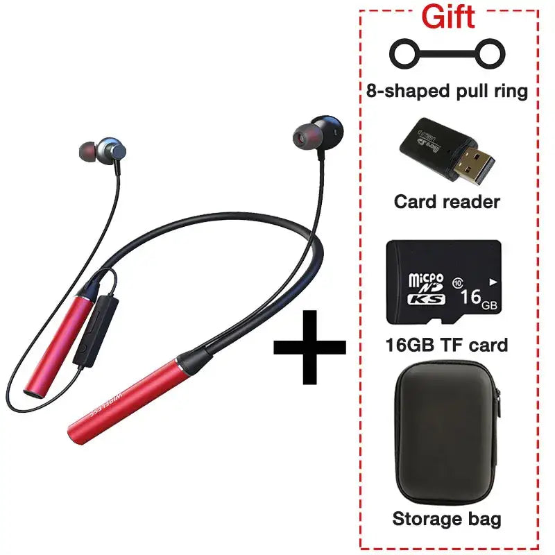 a picture of a pair of ear buds and a card with a gift