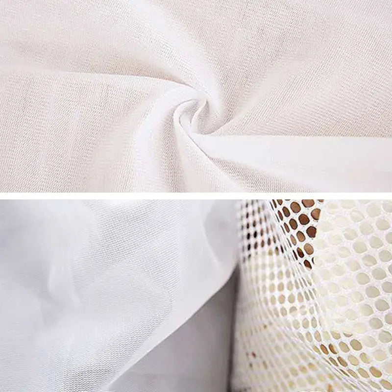 a white fabric with a white background