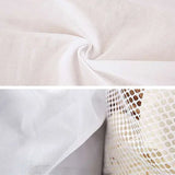 a white fabric with a white background