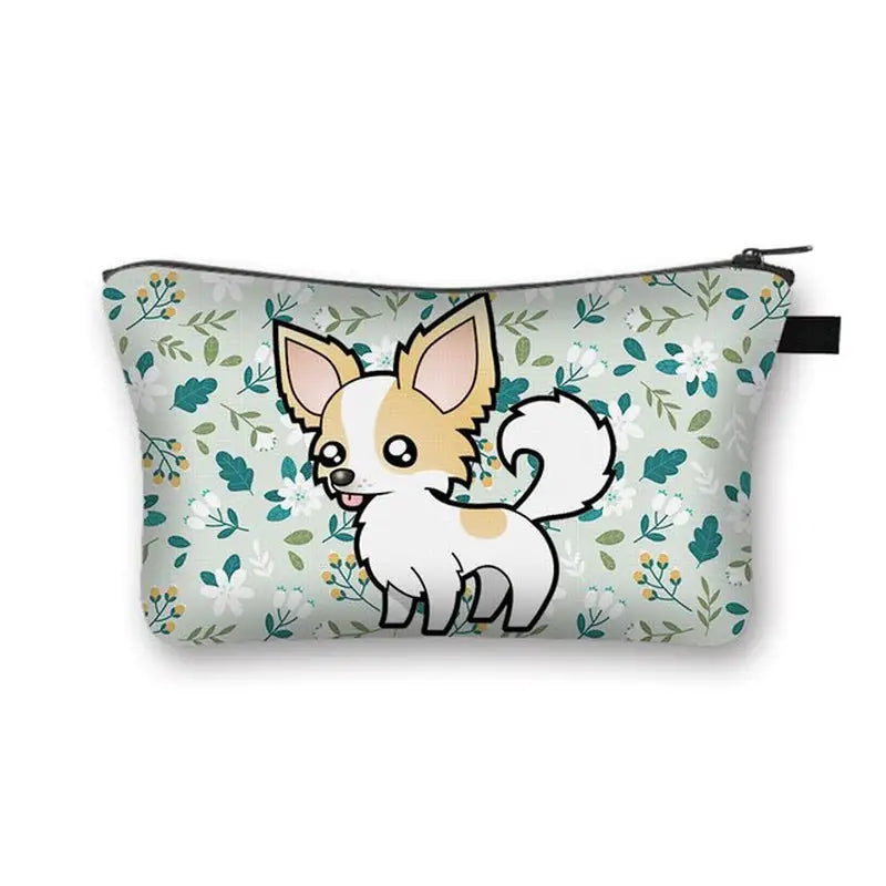 a small pouch bag with a cartoon dog on it