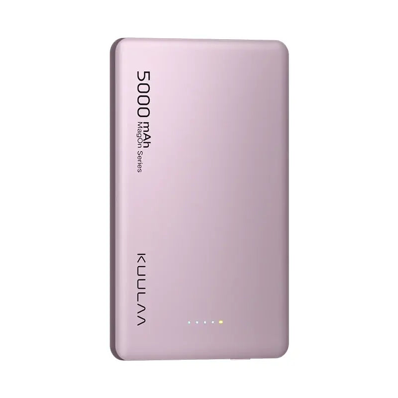 a pink battery case with the word va on it