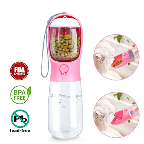 a pink blender with two different images of the blender