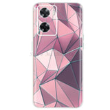 pink and blue geometric pattern case for the iphone