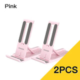 2 pcs pink plastic desktop stand for computer