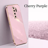 the pink case is shown on a white surface