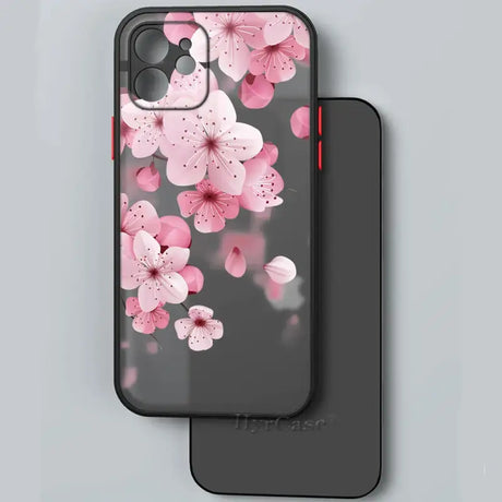 Pink cherry blossom iphone case