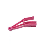 a pink elastic elastic band with a white background