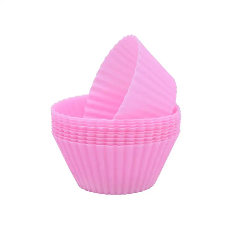 a pink cupcake liner for baking