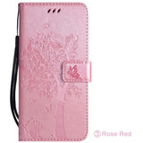 pink flower wallet case for samsung s9