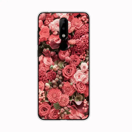 red flowers case for motorola z3