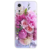 pink flowers phone case