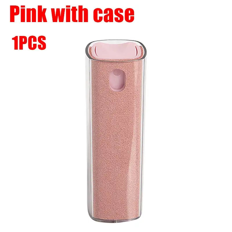 a pink glitter bottle with a pink lid