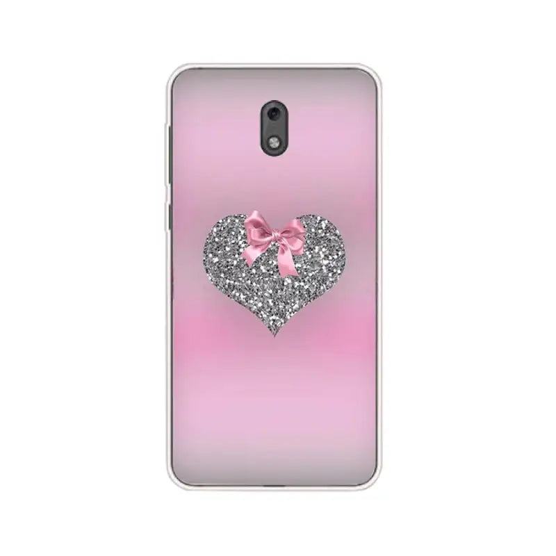 pink heart phone case