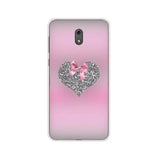 pink heart phone case