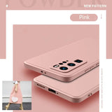 the pink iphone case is shown with the pink background