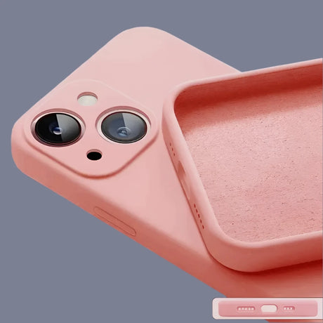 the case is made from a soft pink plastic