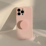 a pink iphone case with a circular design