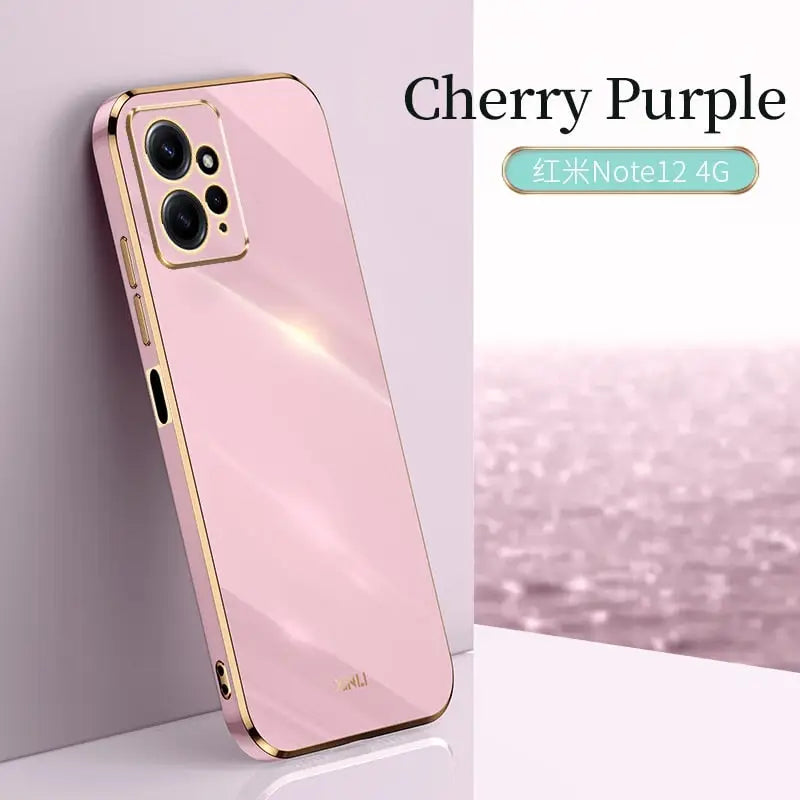 the pink iphone case is shown on a white surface