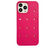 the pink iphone case is made from silicon