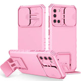 the pink iphone case is shown with the back and sides facing