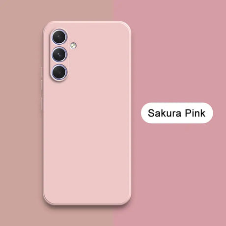 a pink iphone case with the text sakura pink on it