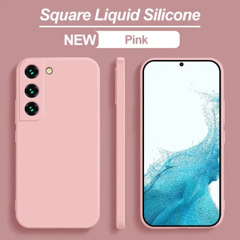 the pink iphone case is shown with the text, `’s new pink