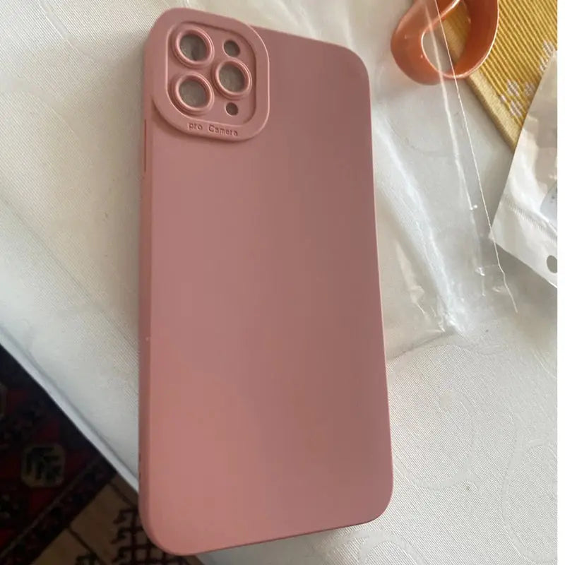 the iphone 11 case is pink
