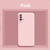 A pink iphone case with the text pink