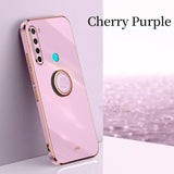 the pink iphone case is shown with the text, cherry purple