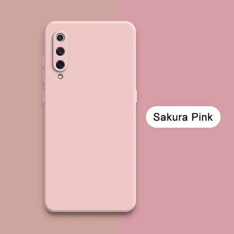 A pink iphone case with the text sakura pink