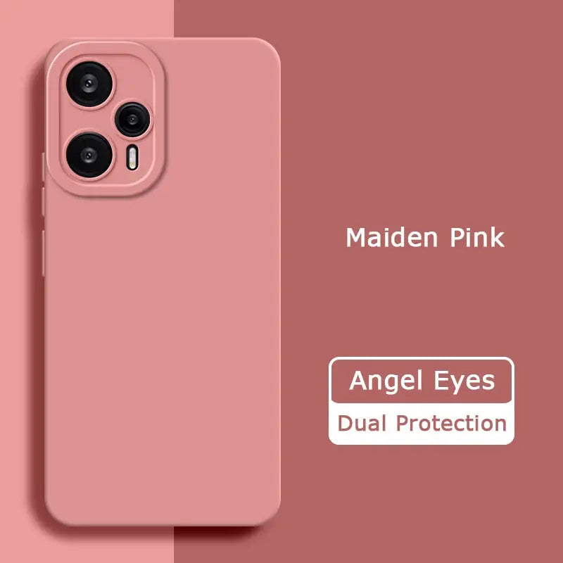 The pink iphone case is shown with the text, `’’