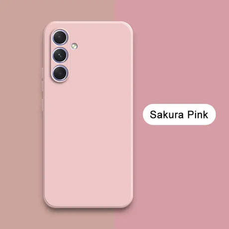 A pink iphone case with the text sakura pink on it