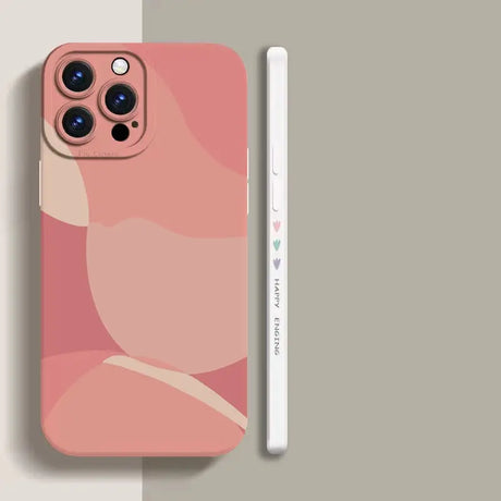 the pink iphone case is shown on a white surface